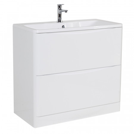 Мебель для ванной комнаты напольная BelBagno ACQUA-800-2C-PIA-BL 80см Bianco Lucido Мебель для ванной комнаты напольная BelBagno ACQUA-800-2C-PIA-BL 80см Bianco Lucido