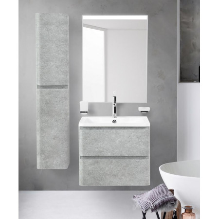 Тумба подвесная с раковиной BelBagno ALBANO-600-2C-SO-CVG Cemento Verona Grigio, раковина BB600/455-LV-MR-ALR Тумба подвесная с раковиной BelBagno ALBANO-600-2C-SO-CVG Cemento Verona Grigio, раковина BB600/455-LV-MR-ALR