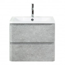 Тумба подвесная с раковиной BelBagno ALBANO-600-2C-SO-CVG Cemento Verona Grigio, раковина BB600/455-LV-MR-ALR