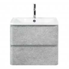 Тумба подвесная с раковиной BelBagno ALBANO-600-2C-SO-CVG Cemento Verona Grigio, раковина BB600/455-LV-MR-ALR