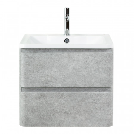 Тумба подвесная с раковиной BelBagno ALBANO-600-2C-SO-CVG Cemento Verona Grigio, раковина BB600/455-LV-MR-ALR Тумба подвесная с раковиной BelBagno ALBANO-600-2C-SO-CVG Cemento Verona Grigio, раковина BB600/455-LV-MR-ALR