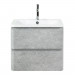 Тумба подвесная с раковиной BelBagno ALBANO-600-2C-SO-CVG Cemento Verona Grigio, раковина BB600/455-LV-MR-ALR