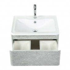 Тумба подвесная с раковиной BelBagno ALBANO-600-2C-SO-CVG Cemento Verona Grigio, раковина BB600/455-LV-MR-ALR