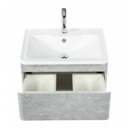 Тумба подвесная с раковиной BelBagno ALBANO-600-2C-SO-CVG Cemento Verona Grigio, раковина BB600/455-LV-MR-ALR Тумба подвесная с раковиной BelBagno ALBANO-600-2C-SO-CVG Cemento Verona Grigio, раковина BB600/455-LV-MR-ALR