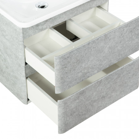 Тумба подвесная с раковиной BelBagno ALBANO-600-2C-SO-CVG Cemento Verona Grigio, раковина BB600/455-LV-MR-ALR Тумба подвесная с раковиной BelBagno ALBANO-600-2C-SO-CVG Cemento Verona Grigio, раковина BB600/455-LV-MR-ALR
