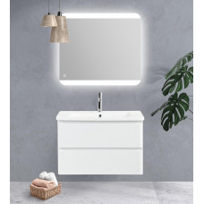 Тумба подвесная с керамической раковиной BelBagno ALBANO-CER-1050-2C-SO-BL