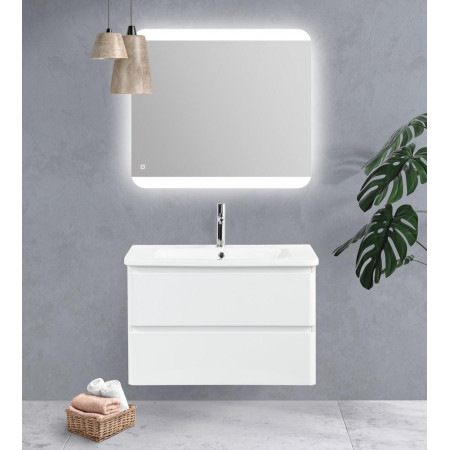 Тумба подвесная с керамической раковиной BelBagno ALBANO-CER-1050-2C-SO-BL Тумба подвесная с керамической раковиной BelBagno ALBANO-CER-1050-2C-SO-BL