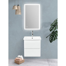 Тумба подвесная с керамической раковиной BelBagno ALBANO-CER-500-2C-SO-BL