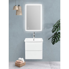 Тумба подвесная с керамической раковиной BelBagno ALBANO-CER-500-2C-SO-BL