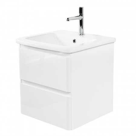Тумба подвесная с керамической раковиной BelBagno ALBANO-CER-500-2C-SO-BL Тумба подвесная с керамической раковиной BelBagno ALBANO-CER-500-2C-SO-BL