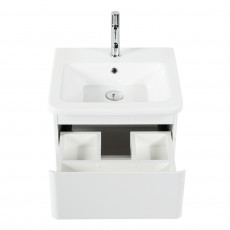Тумба подвесная с керамической раковиной BelBagno ALBANO-CER-500-2C-SO-BL