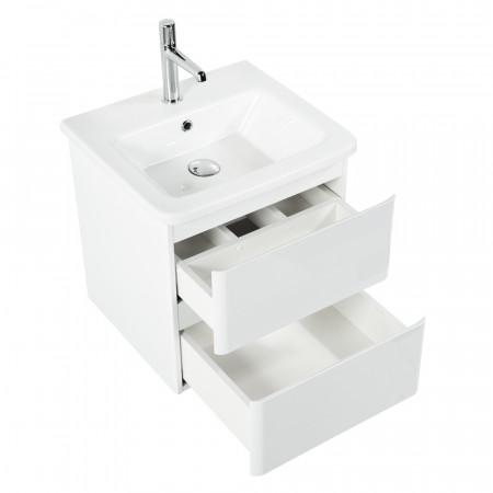 Тумба подвесная с керамической раковиной BelBagno ALBANO-CER-500-2C-SO-BL Тумба подвесная с керамической раковиной BelBagno ALBANO-CER-500-2C-SO-BL