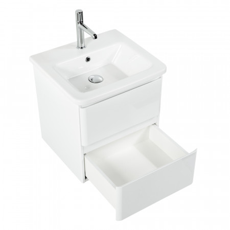 Тумба подвесная с керамической раковиной BelBagno ALBANO-CER-500-2C-SO-BL Тумба подвесная с керамической раковиной BelBagno ALBANO-CER-500-2C-SO-BL