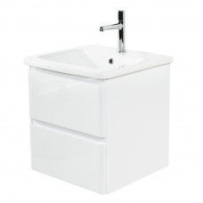 Тумба подвесная с керамической раковиной BelBagno ALBANO-CER-600-2C-SO-BL