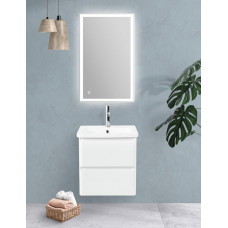 Тумба подвесная с керамической раковиной BelBagno ALBANO-CER-600-2C-SO-BL