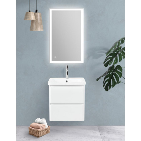 Тумба подвесная с керамической раковиной BelBagno ALBANO-CER-600-2C-SO-BL Тумба подвесная с керамической раковиной BelBagno ALBANO-CER-600-2C-SO-BL