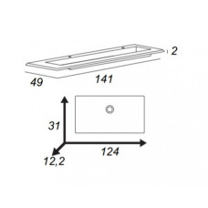 Мебель для ванной комнаты CEZARES STYLUS 141 см Bianco opaco 55230 + 50265