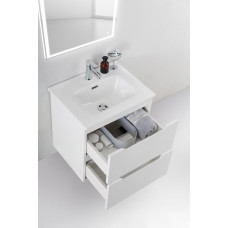 Тумба подвесная с раковиной BelBagno ETNA39-500/390-2C-SO-BL-P + BB500/390ETL