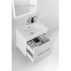Тумба подвесная с раковиной BelBagno ETNA39-500/390-2C-SO-BL-P + BB500/390ETL