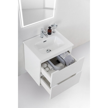 Тумба подвесная с раковиной BelBagno ETNA39-500/390-2C-SO-BL-P + BB500/390ETL Тумба подвесная с раковиной BelBagno ETNA39-500/390-2C-SO-BL-P + BB500/390ETL
