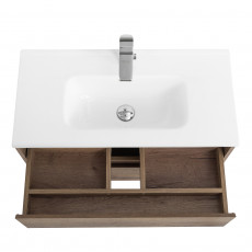 Тумба подвесная с раковиной BelBagno KRAFT 39-800/390-2C-SO-RT