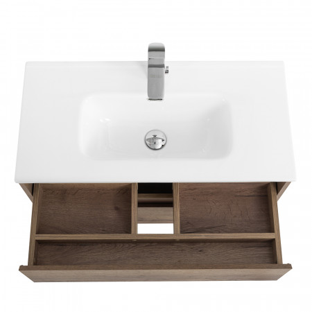Тумба подвесная с раковиной BelBagno KRAFT 39-800/390-2C-SO-RT Тумба подвесная с раковиной BelBagno KRAFT 39-800/390-2C-SO-RT