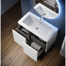 Тумба с раковиной Cezares STYLUS 95 см Bianco opaco 55226 + 55264