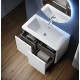 Тумба с раковиной Cezares STYLUS 95 см Bianco opaco 55226 + 55264 Тумба с раковиной Cezares STYLUS 95 см Bianco opaco 55226 + 55264