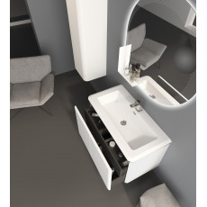 Тумба с раковиной Cezares STYLUS 95 см Bianco opaco 55226 + 55264