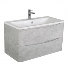 Мебель для ванной комнаты подвесная BelBagno ACQUA-800-2C-SO-CVG 80см Cemento Verona Grigio