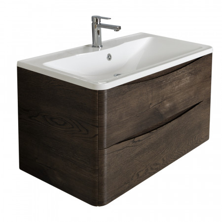 Мебель для ванной комнаты подвесная BelBagno ACQUA-800-2C-SO-RNG 80см Rovere Nature Grigio Мебель для ванной комнаты подвесная BelBagno ACQUA-800-2C-SO-RNG 80см Rovere Nature Grigio