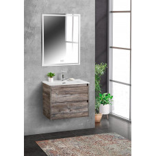 Тумба подвесная с раковиной BelBagno KRAFT 39-600/390-2C-SO-PP