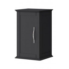 Шкафчик подвесной с одной распашной дверцей, реверсивный Cezares TIFFANY 54961 Nero grafite