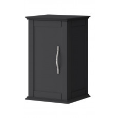 Шкафчик подвесной с одной распашной дверцей, реверсивный Cezares TIFFANY 54961 Nero grafite