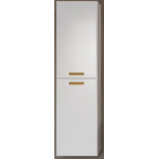 Пенал подвесной Cezares ECO-1500-2A-SC-BL белый глянец с ручками RS156SG.3/96 cатиновое золото