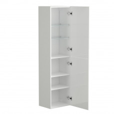 Пенал подвесной Cezares ECO-1500-2A-SC-BL белый глянец с ручками RS156SG.3/96 cатиновое золото