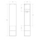 Шкаф подвесной правосторонний с открытой полкой BelBagno KRAFT-1600-1A-SC-RNN-R Шкаф подвесной правосторонний с открытой полкой BelBagno KRAFT-1600-1A-SC-RNN-R