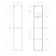 Пенал подвесной BelBagno ALBANO-1600-2A-SC-BL-P универсальный, Bianco Lucido Пенал подвесной BelBagno ALBANO-1600-2A-SC-BL-P универсальный, Bianco Lucido