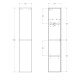 Шкаф-пенал подвесной BelBagno ACQUA-1600-2A-SC-CVG-P Шкаф-пенал подвесной BelBagno ACQUA-1600-2A-SC-CVG-P
