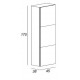 Колонна подвесная с тремя распашными дверцами, реверсивная CEZARES 53132 Rovere scuro Soft Колонна подвесная с тремя распашными дверцами, реверсивная CEZARES 53132 Rovere scuro Soft