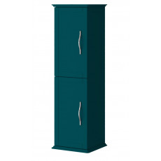 Пенал подвесной с двумя распашными дверцами, реверсивный Cezares TIFFANY 54965 Blu Petrolio