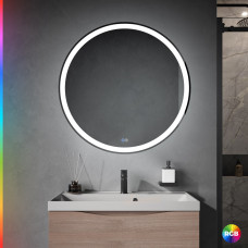 Зеркало Cezares CZR-SPC-MC-800-RGB-TCH с LED подсветкой и RGB подсветкой с сенсорным выключателем и диммером