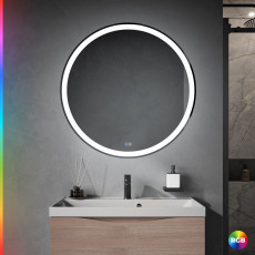 Зеркало Cezares CZR-SPC-MC-800-RGB-TCH с LED подсветкой и RGB подсветкой с сенсорным выключателем и диммером