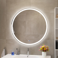 Зеркало Cezares CZR-SPC-MC-800-RGB-TCH с LED подсветкой и RGB подсветкой с сенсорным выключателем и диммером