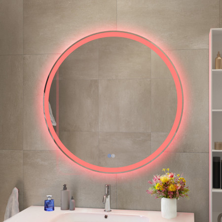 Зеркало Cezares CZR-SPC-MC-800-RGB-TCH с LED подсветкой и RGB подсветкой с сенсорным выключателем и диммером Зеркало Cezares CZR-SPC-MC-800-RGB-TCH с LED подсветкой и RGB подсветкой с сенсорным выключателем и диммером