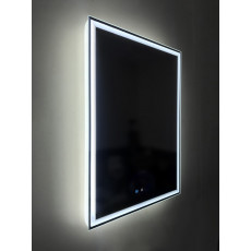 Зеркало BelBagno SPC-GRT-1200-800-LED-TCH-SND со встроенной подсветкой, голосовым управлением и подогревом