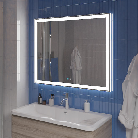 Зеркало BelBagno SPC-GRT-1000-800-LED-TCH-SND со встроенной подсветкой, голосовым управлением и подогревом Зеркало BelBagno SPC-GRT-1000-800-LED-TCH-SND со встроенной подсветкой, голосовым управлением и подогревом
