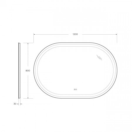 Зеркало Cezares CZR-SPC-GIUBILEO-1200-800-TCH-WARM Зеркало Cezares CZR-SPC-GIUBILEO-1200-800-TCH-WARM