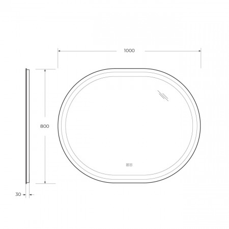 Зеркало Cezares CZR-SPC-GIUBILEO-1000-800-TCH-WARM Зеркало Cezares CZR-SPC-GIUBILEO-1000-800-TCH-WARM