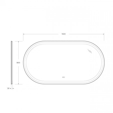 Зеркало Cezares CZR-SPC-GIUBILEO-1500-800-TCH-WARM Зеркало Cezares CZR-SPC-GIUBILEO-1500-800-TCH-WARM
